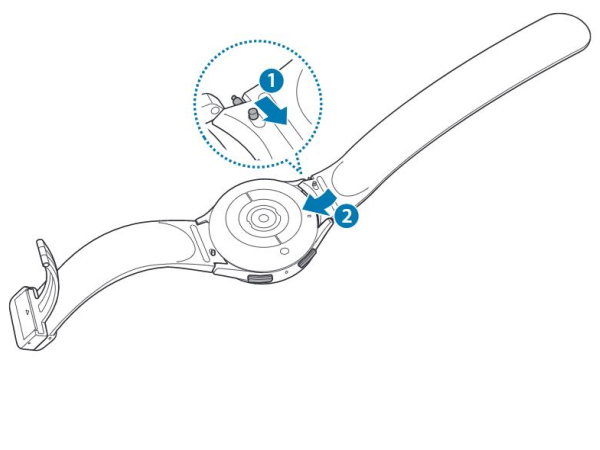 三星watch5pro表带怎么装