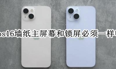 ios16每个屏幕壁纸不一样 ios16墙纸主屏幕和锁屏必须一样吗
