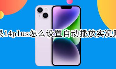 iphone实况照片自动播放 苹果14plus怎么设置自动播放实况照片