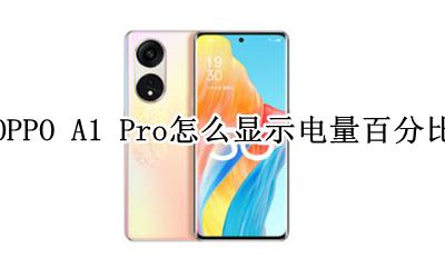OPPO手机怎么显示电量百分比 OPPO A1 Pro怎么显示电量百分比
