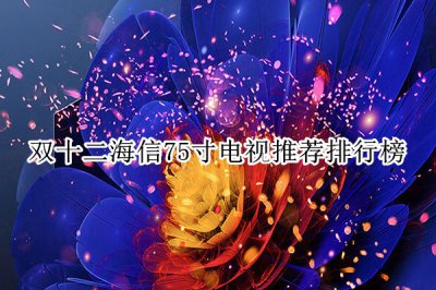 双十二海信75寸电视推荐排行榜 海信75寸电视哪款性价比高