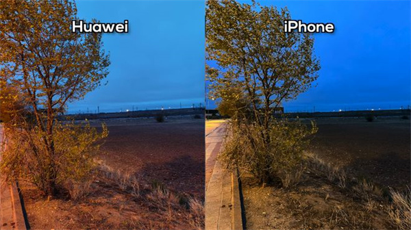 华为Mate50 Pro和苹果14 Pro Max夜拍对比