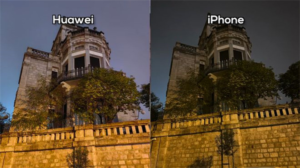 华为Mate50 Pro和苹果14 Pro Max夜拍对比