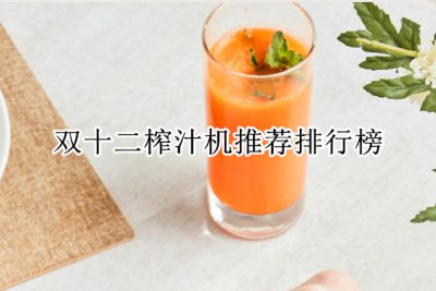 双十二榨汁机推荐排行榜 榨汁机家用哪种最实用
