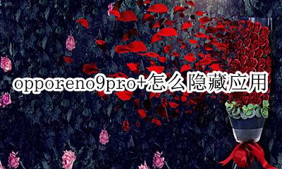 oppor9应用怎么隐藏应用 opporeno9pro+怎么隐藏应用