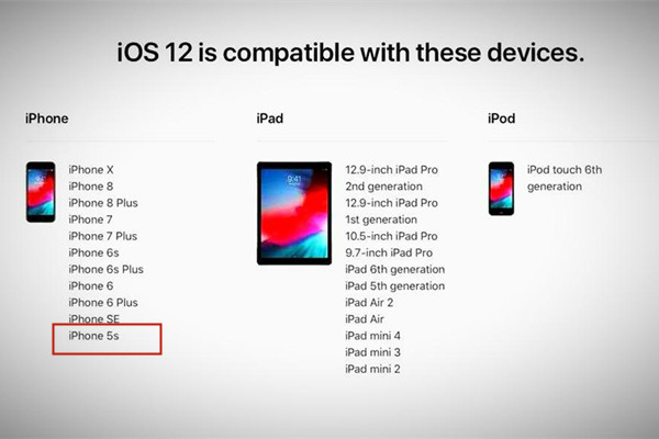 iphone5s可以升级到ios几