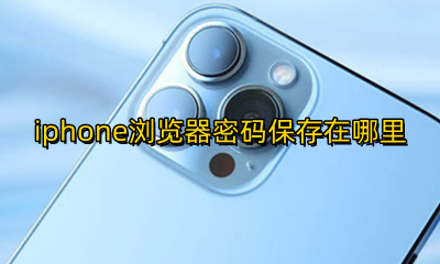 iphone浏览器保存的密码 iphone浏览器密码保存在哪里