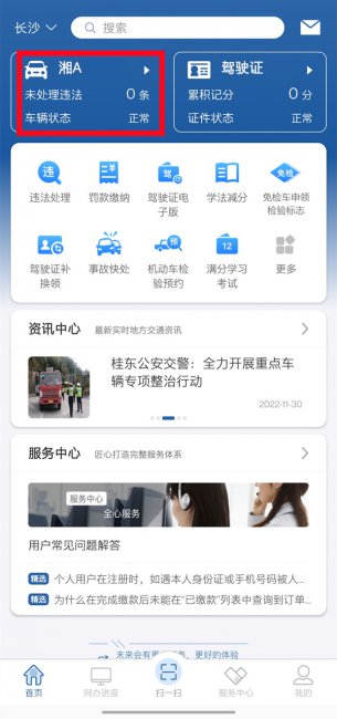 12123电子免检标志怎么查看