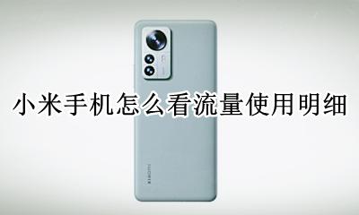 小米手机怎么看流量使用明细 小米手机怎么看使用流量情况