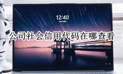 公司社会信用代码在哪查看 怎么查询企业的社会信用代码