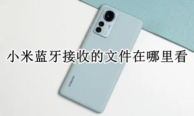 小米蓝牙收到的文件在哪里 小米蓝牙接收的文件在哪里看