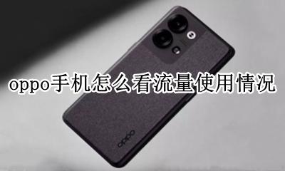 oppo如何看流量使用情况 oppo手机怎么看流量使用情况