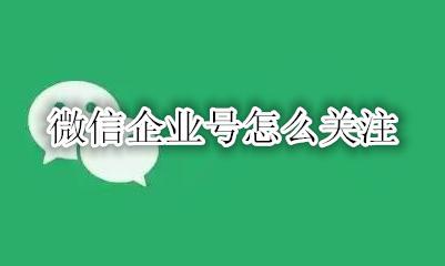 微信企业号怎么关注 微信企业号关注后自动回复