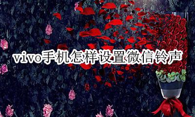 vivo手机怎样设置微信铃声 vivo手机如何设置微信铃声