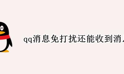 qq消息免打扰怎么还能收到 qq消息免打扰还能收到消息吗