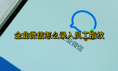 企业微信怎样录指纹 企业微信怎么录入员工指纹