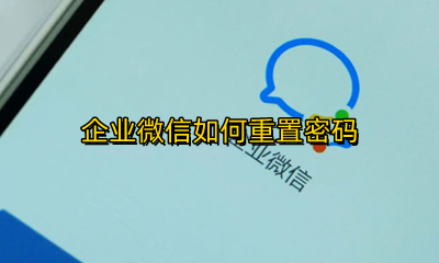 企业微信如何重置密码 企业微信重置密码格式