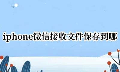 iphone微信接收文件保存到哪 苹果微信传输的文件保存在什么位置