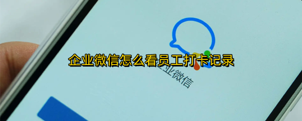 企业微信怎么看员工打卡记录