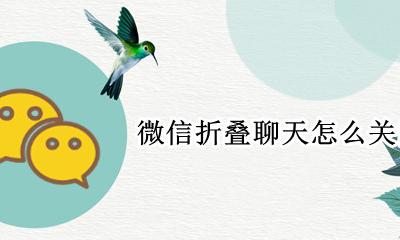 微信折叠聊天怎么关闭 微信折叠聊天如何取消