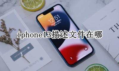 iphone13描述文件在哪 iphone13.13系统描述文件在哪