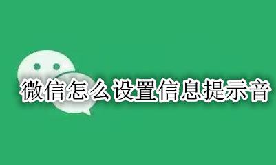 微信怎么设置信息提示音 微信怎么设置提示音时间段