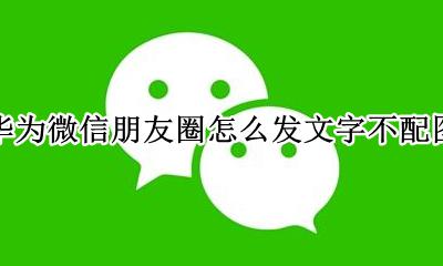 华为微信朋友圈怎么发文字不配图 微信发朋友圈怎么只发文字不配图