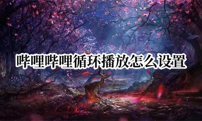 哔哩哔哩循环播放怎么设置 哔哩哔哩怎样设置循环播放