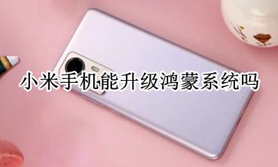 小米要用鸿蒙系统吗 小米可以用鸿蒙系统吗