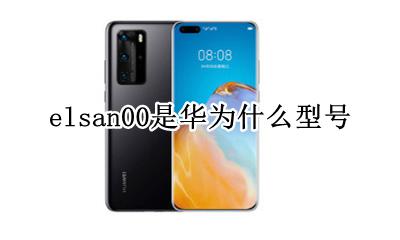 elsan00是华为什么型号 华为elsan00是什么价格