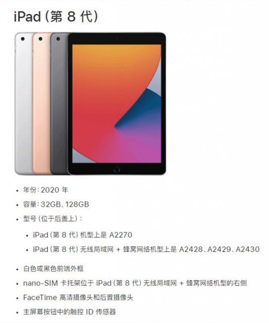 ipad第八代是什么型号