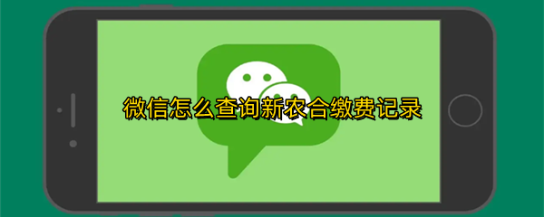微信怎么查询新农合缴费记录