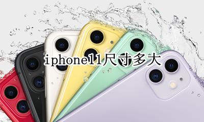 iphone11尺寸多大 iphone11有多大尺寸