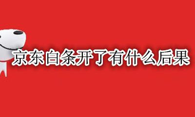 京东白条开了有什么后果 京东白条开了有没有影响