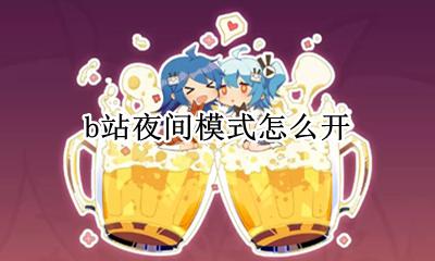 b站夜间模式怎么开 B站怎么设置夜间模式