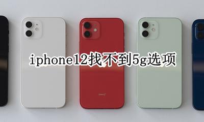 iphone12找不到5g选项 iphone12没找到12G开关
