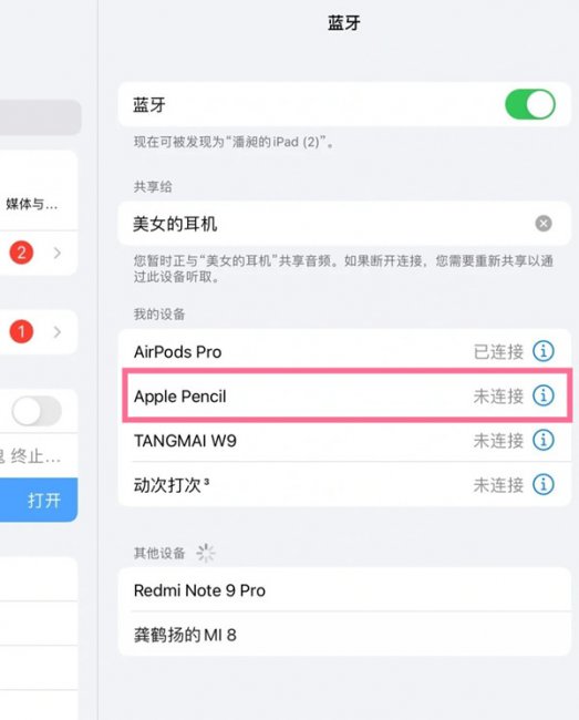 ipad笔怎么连接不上