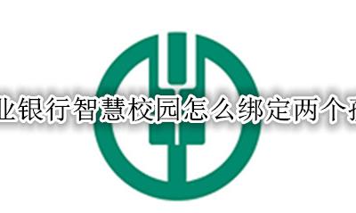 农业银行智慧校园怎么绑定两个孩子 农业银行智慧食堂怎么绑定两个孩子