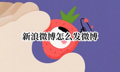 新浪微博怎么发微博 新浪微博怎么自己发微博
