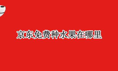 京东商城免费种水果 京东免费种水果在哪里