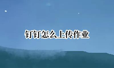 钉钉怎么上传作业 钉钉如何上传作业