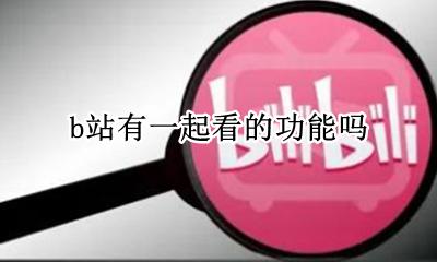 b站有一起看的功能吗 b站一起看功能怎么没了