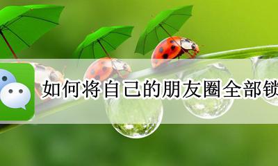 怎么把微信朋友圈全部锁了 如何将自己的朋友圈全部锁了