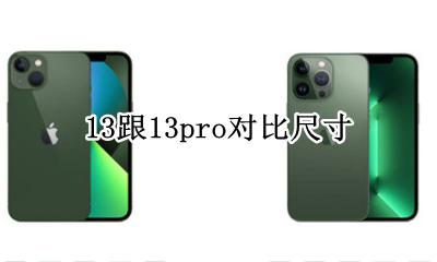 13跟13pro对比尺寸 13pro和13pro尺寸一样吗