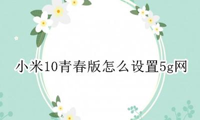 小米10青春版怎么设置5g网 小米10青春版怎么用10G网络