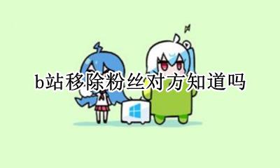 b站可以移除粉丝么 b站移除粉丝对方知道吗