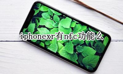 Iphonexr有nfc吗 iphonexr有nfc功能么