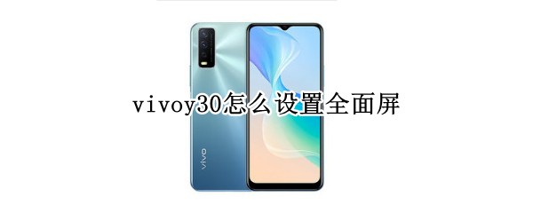 vivoy30怎么设置全面屏
