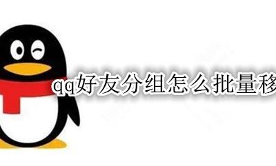 qq好友分组怎么批量移动 qq怎么批量移动好友到其他分组