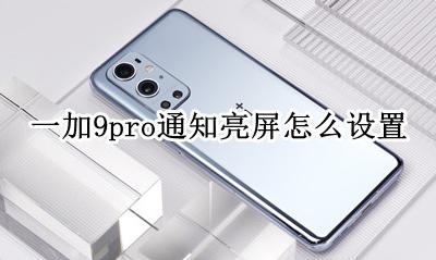 一加9t怎么设置通知亮屏 一加9pro通知亮屏怎么设置